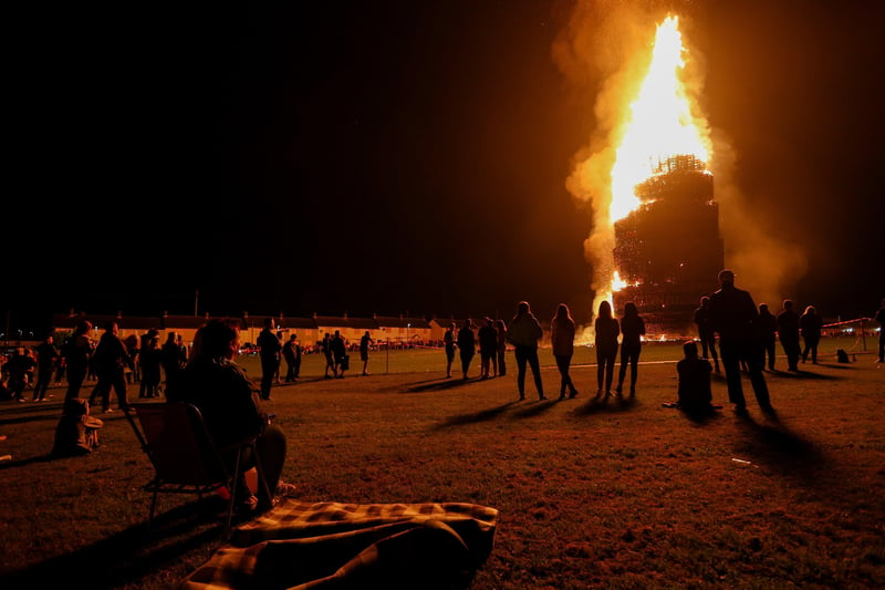 The scene close to the Craigyhill bonfire on July 11. Picture: Philip Magowan / PressEye