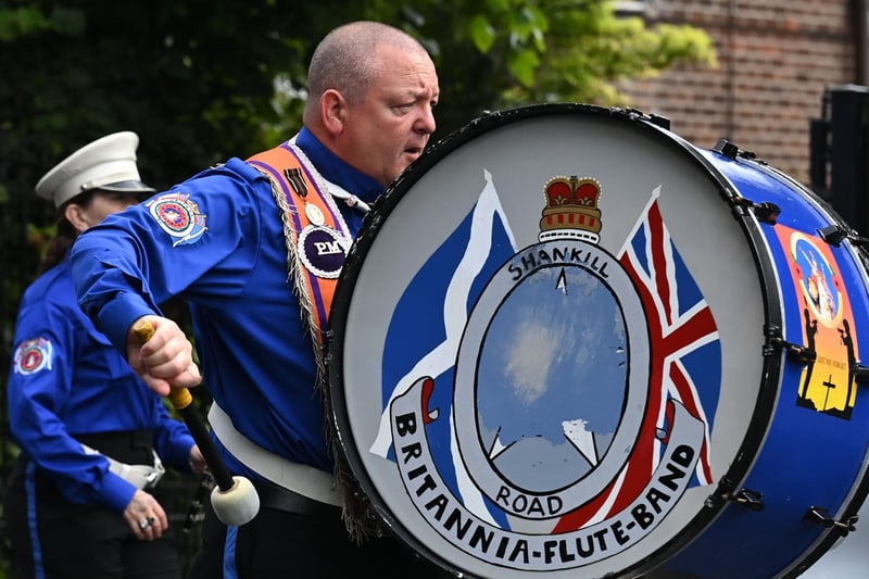 The Twelfth of July parade in North Belfast on Monday.