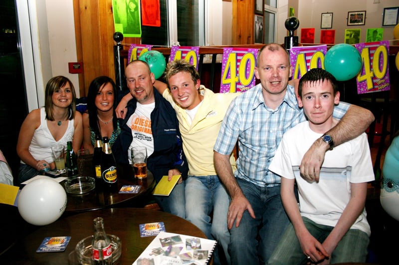 Trevor Loughrey celebrating his 40th birthday with friends.