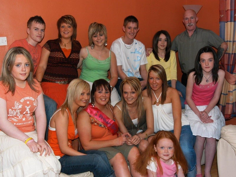 SInead McChrystal celebrating her 18th birthday with friends and family.