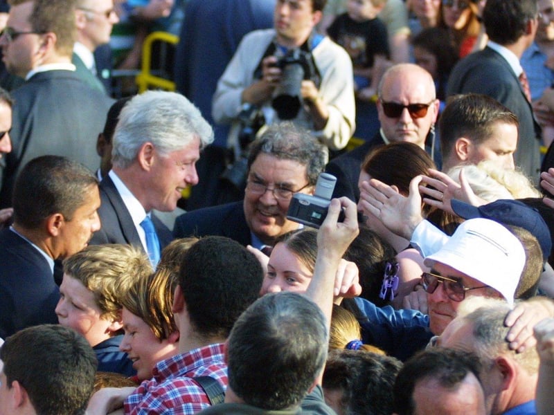May 2001... Bill Clinton visits Derry.