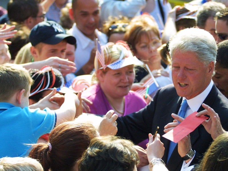 May 2001... Bill Clinton visits Derry.