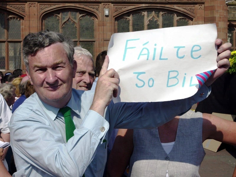 May 2001... Bill Clinton visits Derry.