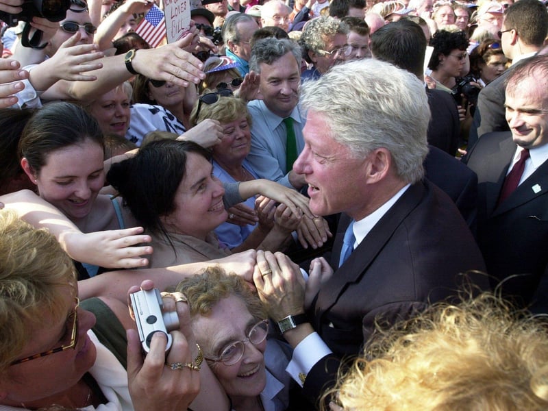 May 2001... Bill Clinton visits Derry.