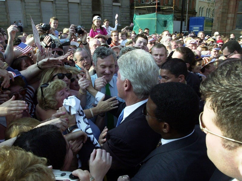 May 2001... Bill Clinton visits Derry.