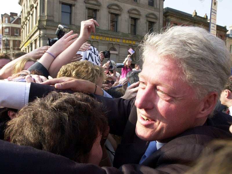 May 2001... Bill Clinton visits Derry.
