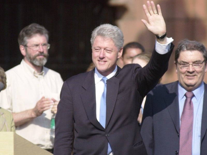 May 2001... Bill Clinton visits Derry.