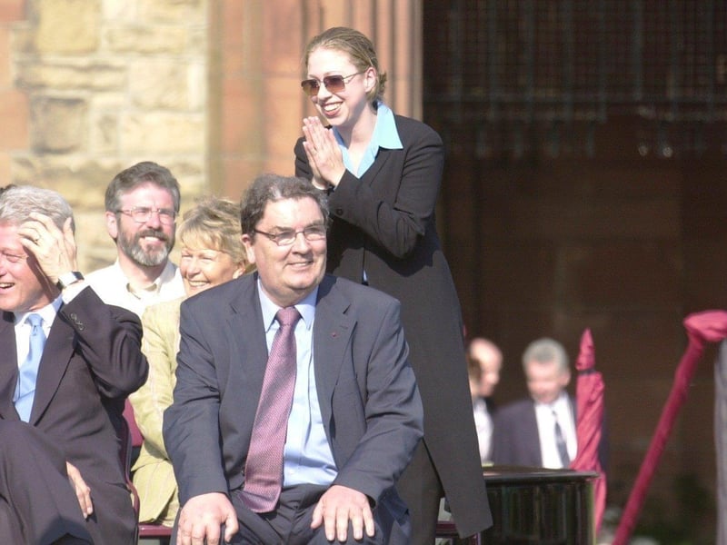 May 2001... Bill Clinton visits Derry.