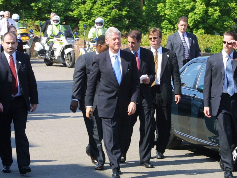 May 2001... Bill Clinton visits Derry.