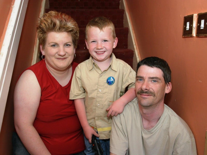 David Dalzell enjoys his 4th birthday with family.