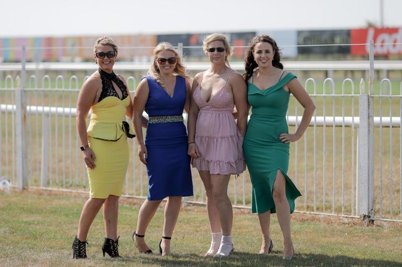 County Down ladies, Deridragh Murphy, Victoria McCurdy, Holly Curran, and Diane White.