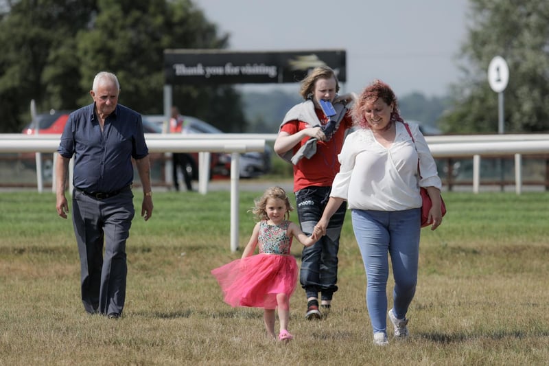 Fans gather at Down Royal Racecourse