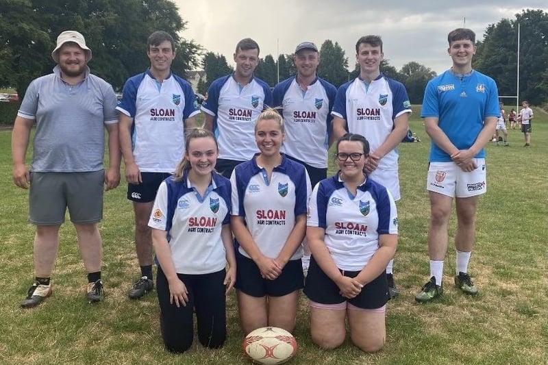 Randalstown YFC senior team at the tag rugby heats at Magherafelt