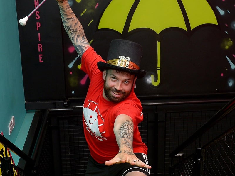 Stephen Carlin, Dance Facilitator, pictured at the recent The Greatest Showman themed summer camp at the Studio 2 Youth & Community Arts Centre in Skeoge.  DER2129GS - 069