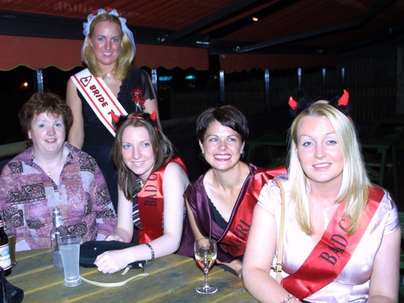 Karen McDevitt and the girls pictured on her hen night.
