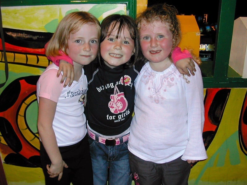 Birthday girl Laureen Donaghey with friends.