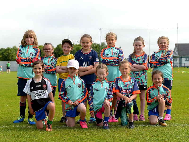 Children who took part in the recent Brian Ogs Cúl Camp at Páirc Brid. DER2129GS - 045