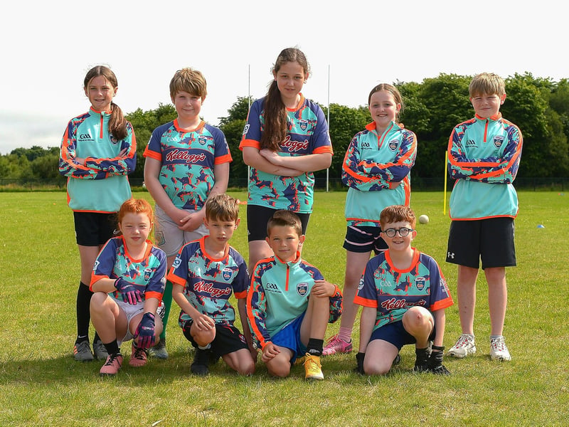 Children who took part in the recent Brian Ogs Cúl Camp at Páirc Brid. DER2129GS - 046