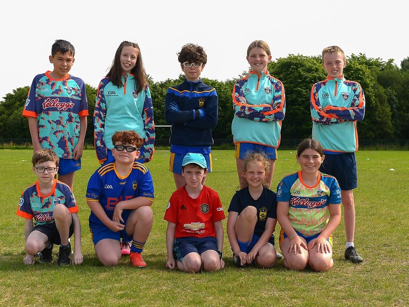 Some of the boys and girls who attended the recent Brian Ogs Cúl Camp at Páirc Brid. DER2129GS - 050