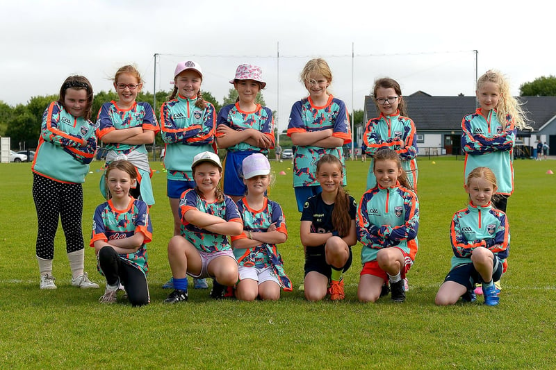 Girls who attended the recent Brian Ogs Cúl Camp at Páirc Brid. DER2129GS - 043
