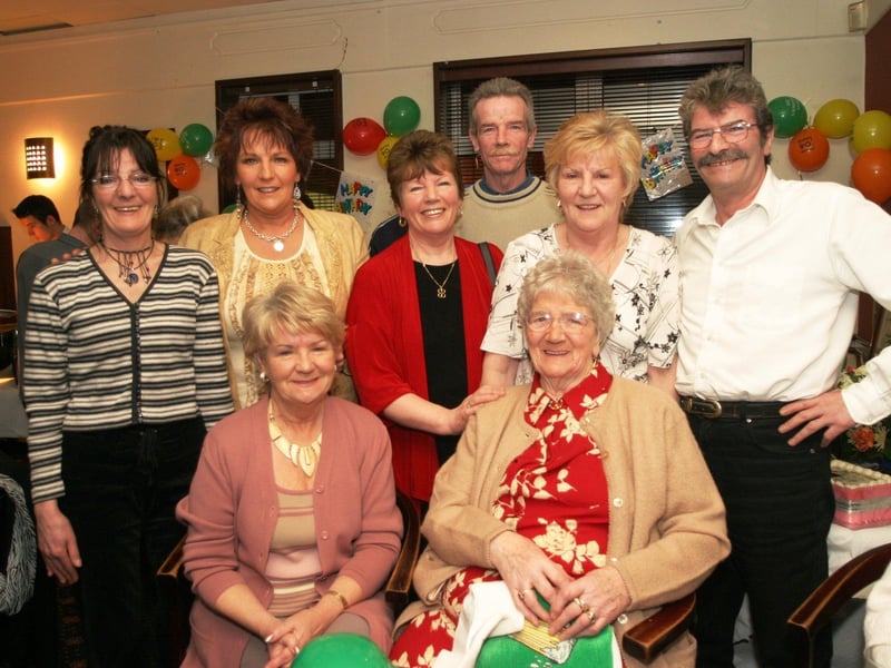 Kathleen Toland celebrates a special birthday with family.