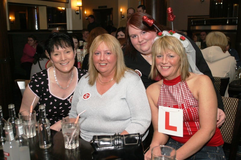 Rose Gaile celebrates her hen night with some of the girls.