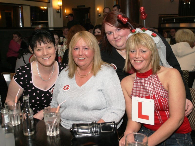 Rose Gaile celebrates her hen night with some of the girls.