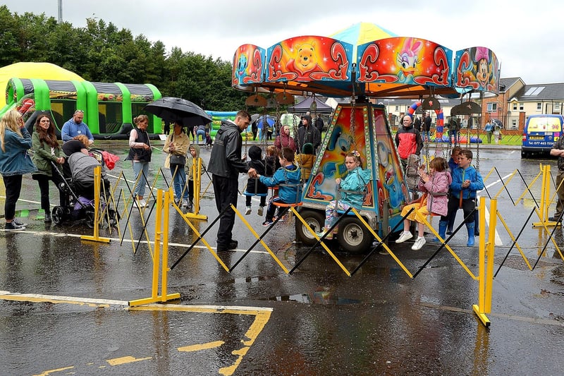The Carousal ride was popular with children at the Family Funday held in the Gasyard Centre on Sunday afternoon last. DER2132GS – 009