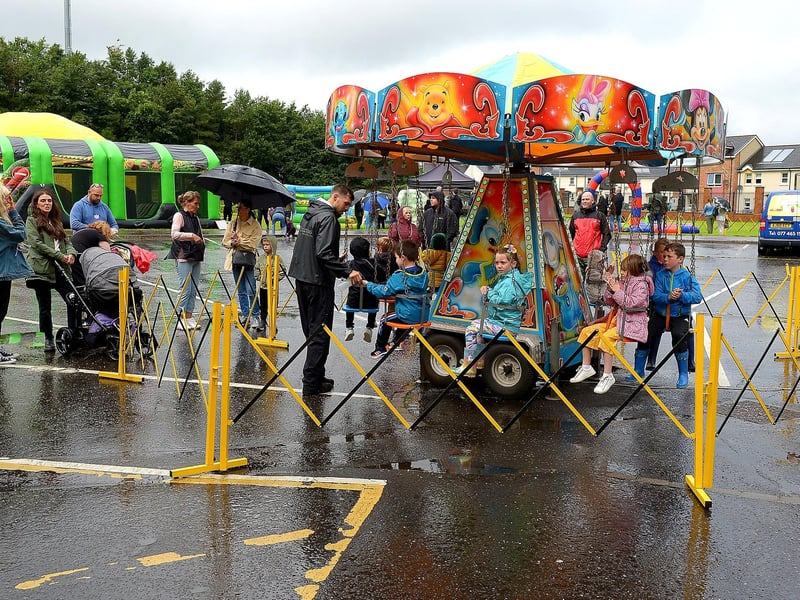 The Carousal ride was popular with children at the Family Funday held in the Gasyard Centre on Sunday afternoon last. DER2132GS – 009