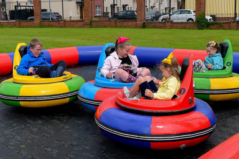 The Bumper Cars were popular at the Family Funday held in the Gasyard Centre on Sunday afternoon last. DER2132GS – 011