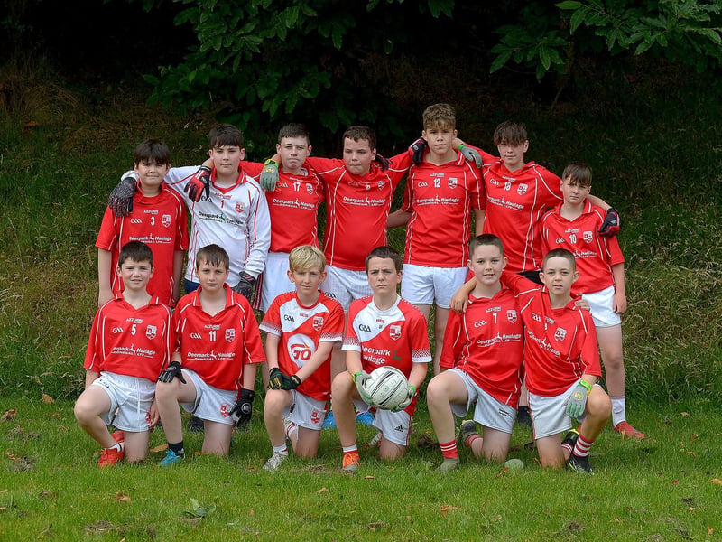 The Naomh Colmcille squad which part in the John McChrystal Under 13 Cup held at Doire Trasna. Photo: George Sweeney. DER2121GS – 112