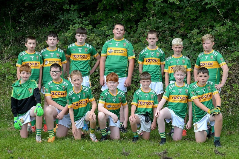 The Foreglen squad which took part in the John McChrystal Under 13 Cup held at Doire Trasna on Saturday last. Photo: George Sweeney. DER2121GS – 111
