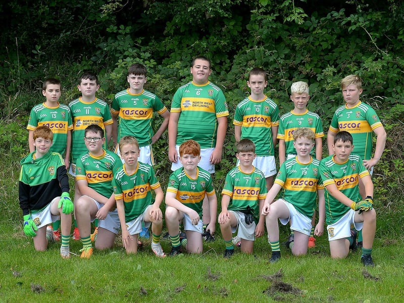 The Foreglen squad which took part in the John McChrystal Under 13 Cup held at Doire Trasna on Saturday last. Photo: George Sweeney. DER2121GS – 111