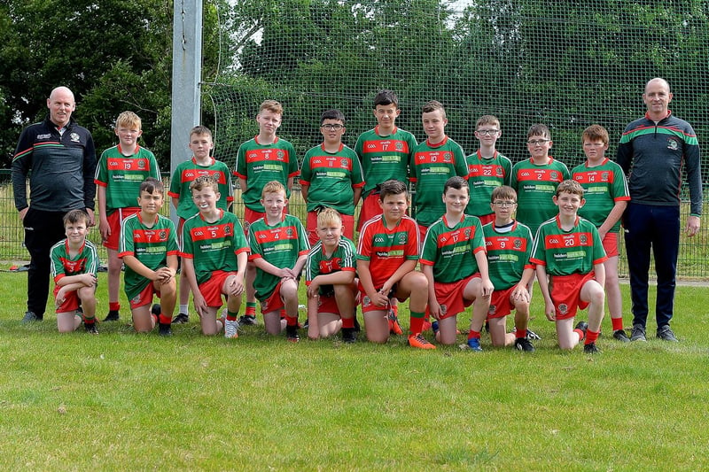 The Owen Roe O’Neills team who took part in the John McChrystal Under 13 Cup at Doire Trasna on Saturday last. Photo: George Sweeney. DER2121GS – 107