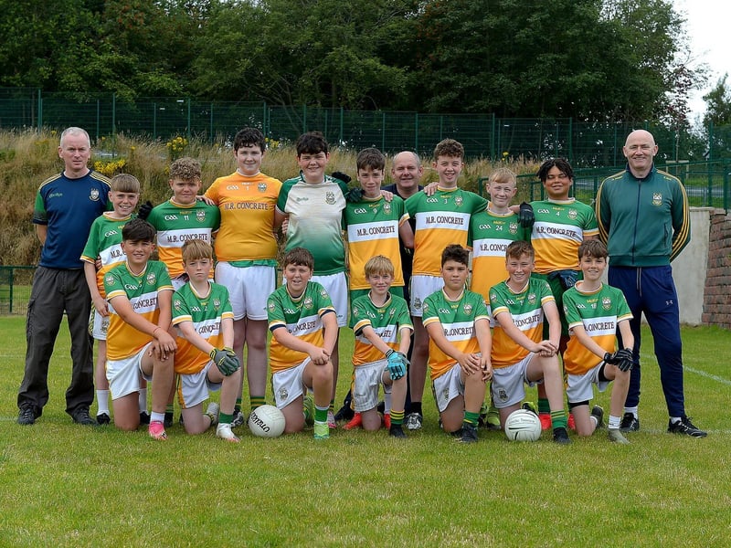 Buncrana, runners-up in the John McChrystal Under 13 Cup Final at Doire Trasna on Saturday last. Photo: George Sweeney. DER2121GS – 104
