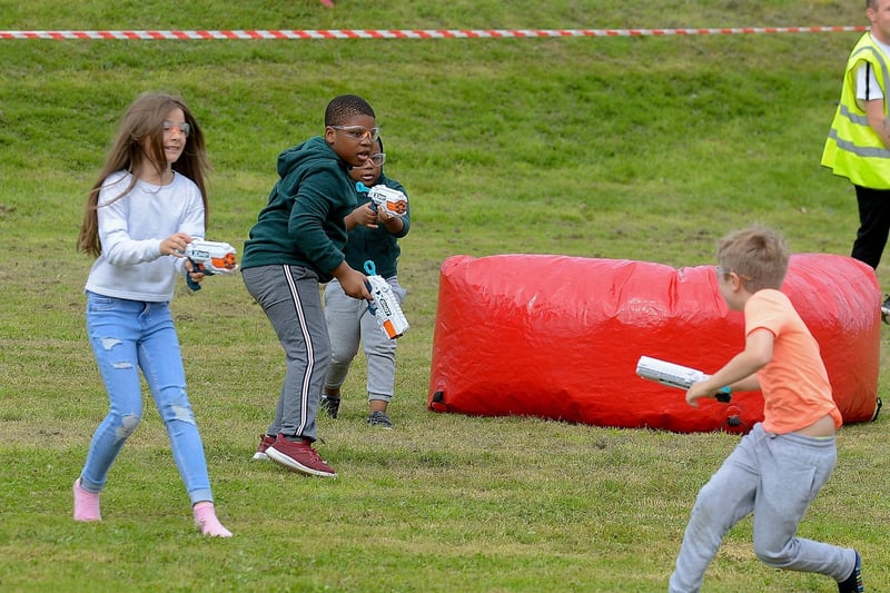 There were lots of games for children at the recent Galliagh Community Fun weekend. Photo: George Sweeney. DER2121GS – 091