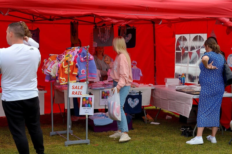 One of the many craft stalls at the recent Galliagh Community Fun weekend. Photo: George Sweeney. DER2121GS – 098