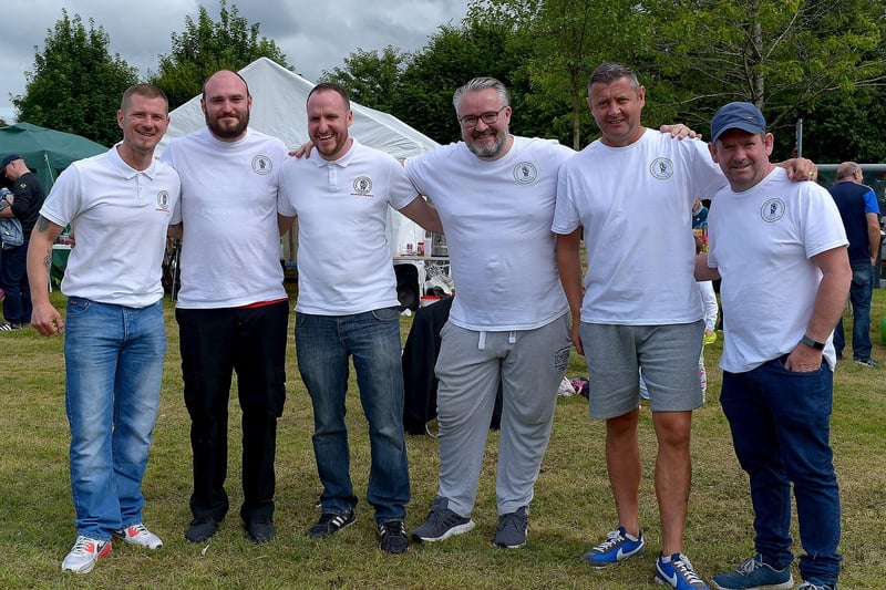 Representatives from Gallaigh Community Response who organised the recent successful Galliagh Community Fun weekend. Photo: George Sweeney. DER2121GS – 084
