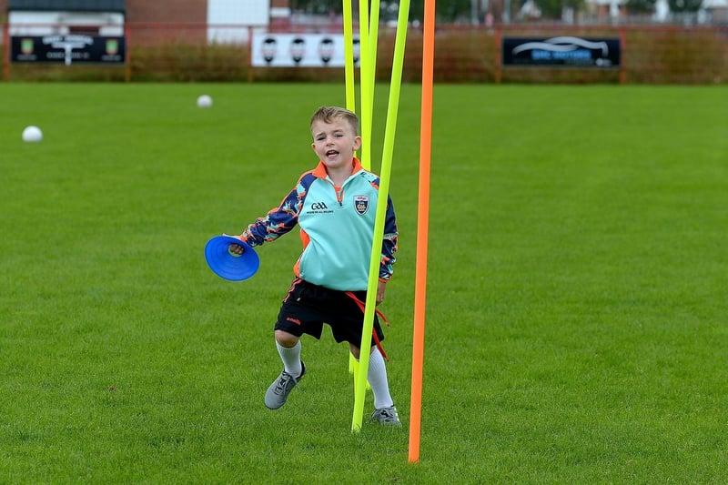Activities under away at the Cúl Camp held recently at Sean Dolans GAC.  DER2121GS – 071