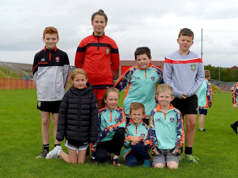 Young players who enjoyed the recent Cúl Camp at Sean Dolans GAC.  DER2121GS – 058