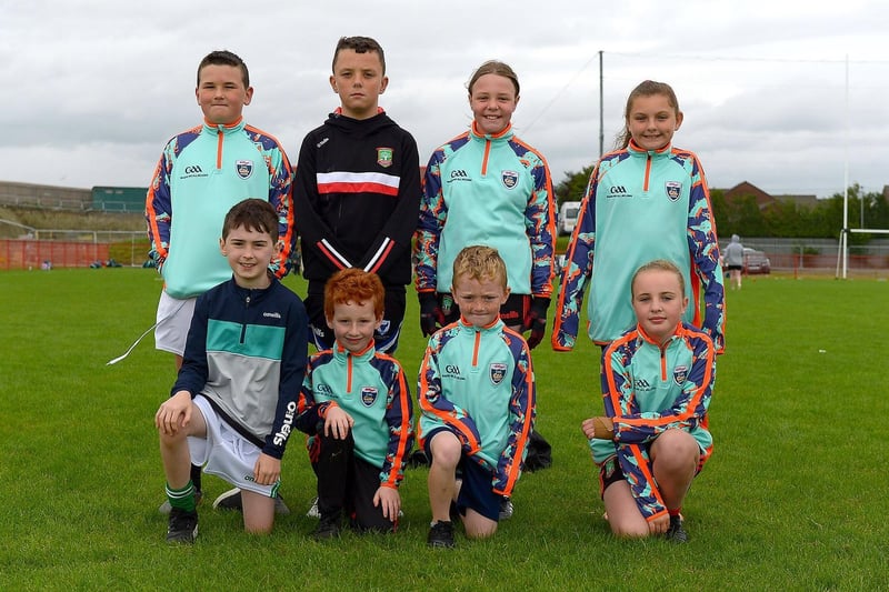 Children who took part in the recent Cúl Camp at Sean Dolans GAC. Photos: George Sweeney. DER2121GS – 060