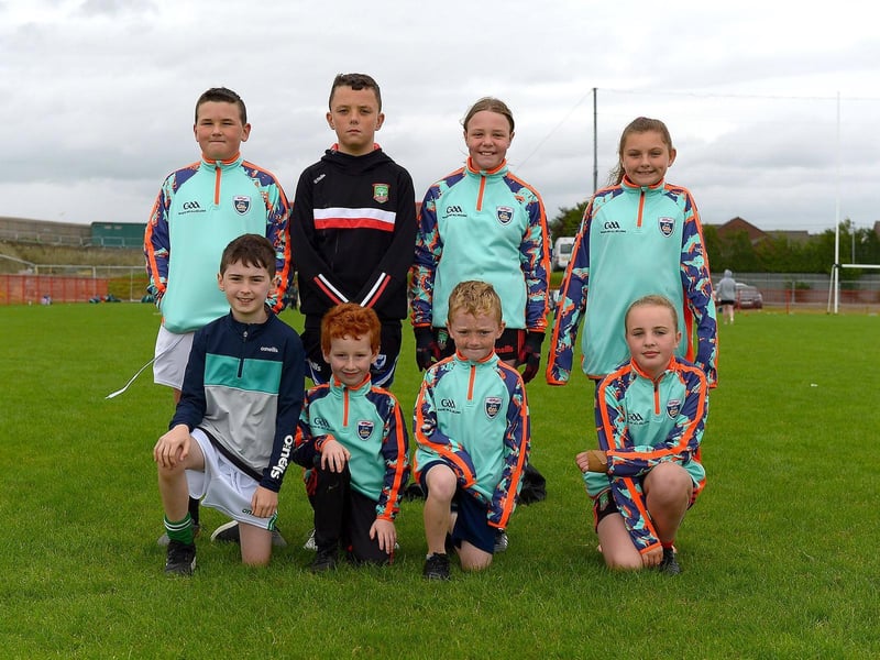 Children who took part in the recent Cúl Camp at Sean Dolans GAC. Photos: George Sweeney. DER2121GS – 060