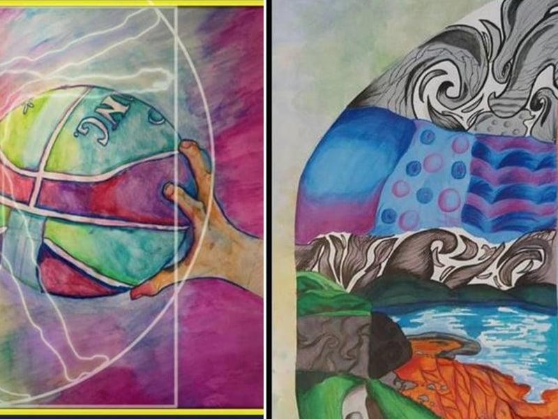 LEFT: Matthew England
RIGHT: Luke McLaughlin (Detail of work)