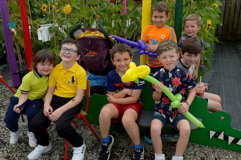 Young lads having a fun time at the Family HOPE Day held at the Mullan HOPE Centre in Moville, on Sunday afternoon last. DER2134GS – 014