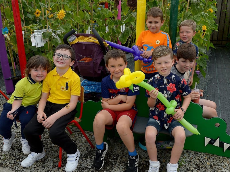 Young lads having a fun time at the Family HOPE Day held at the Mullan HOPE Centre in Moville, on Sunday afternoon last. DER2134GS – 014