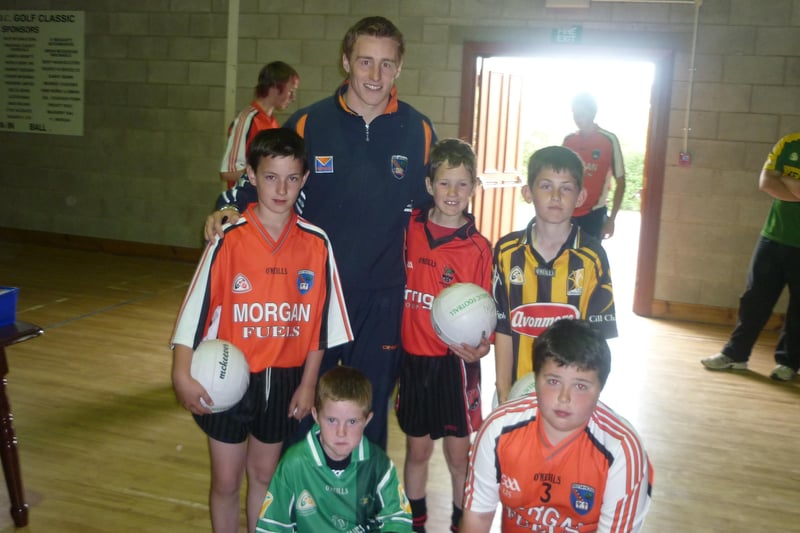 Ballyhegan Gaelic Football Club's youth scheme in 2010 attracted support from Armagh seniors' Charlie Vernon .PT35-180PVD