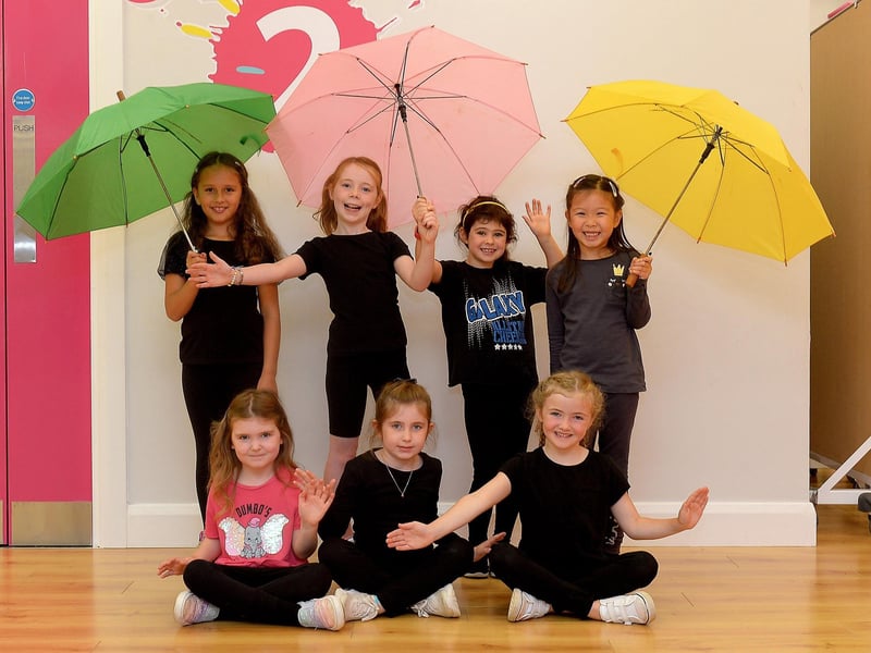 Some of the local children who took part in the Centre Stage Musical Theatre Schoolâ€TMs musical extravaganza staged recently at Studio 2 Youth & Community Arts Centre in Skeoge.  The musical was choreographed and directed by Irish classical soprano Margaret Keys.  Photo: George Sweeney. DER2131GS â€“ 054