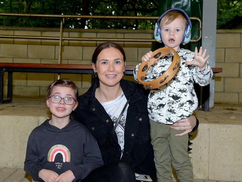 Laila, Racheal and Caoimhin pictured at the recent Circle of Support Fun Day held in the Playtrail. Photos: George Sweeney. DER2133GS – 015