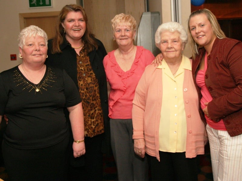 Donna Doherty enjoying her big night out with friends and family.