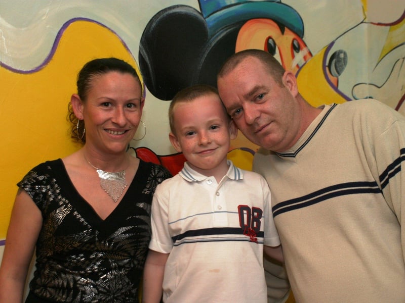 Jamie Devine enjoying his birthday bash.